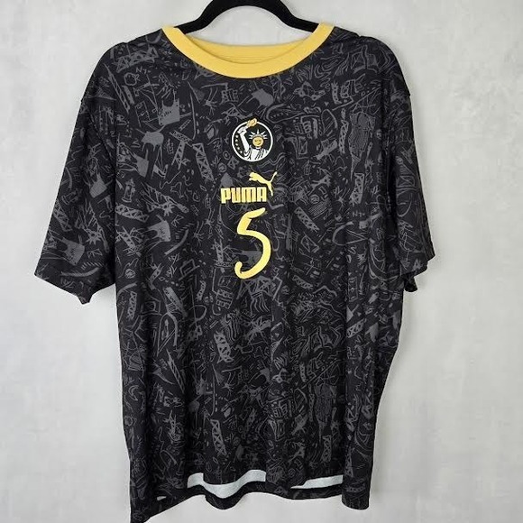 Puma Soccer Jersey Mens XL‎ COPA 90 New York City Liberty Shirt Futbol NYC #5 - Picture 1 of 6